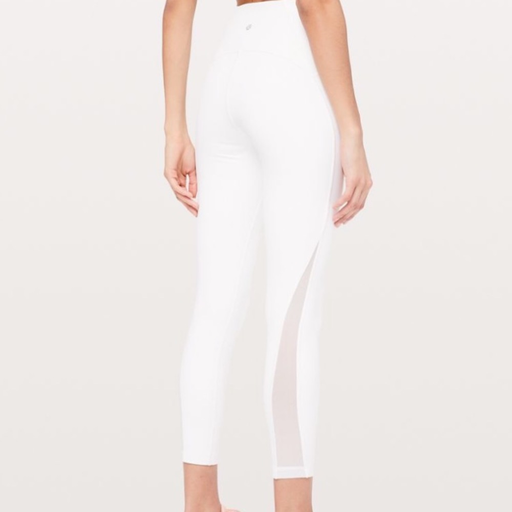 lululemon train times 7/8 pant white
